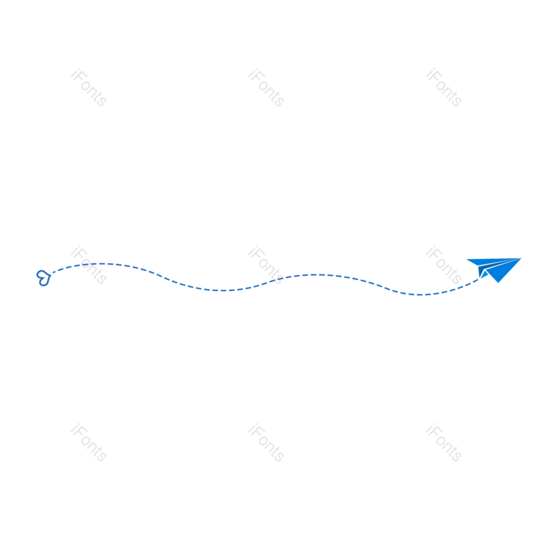 线条图片,蓝色元素,简约PNG,分隔线免抠素材
